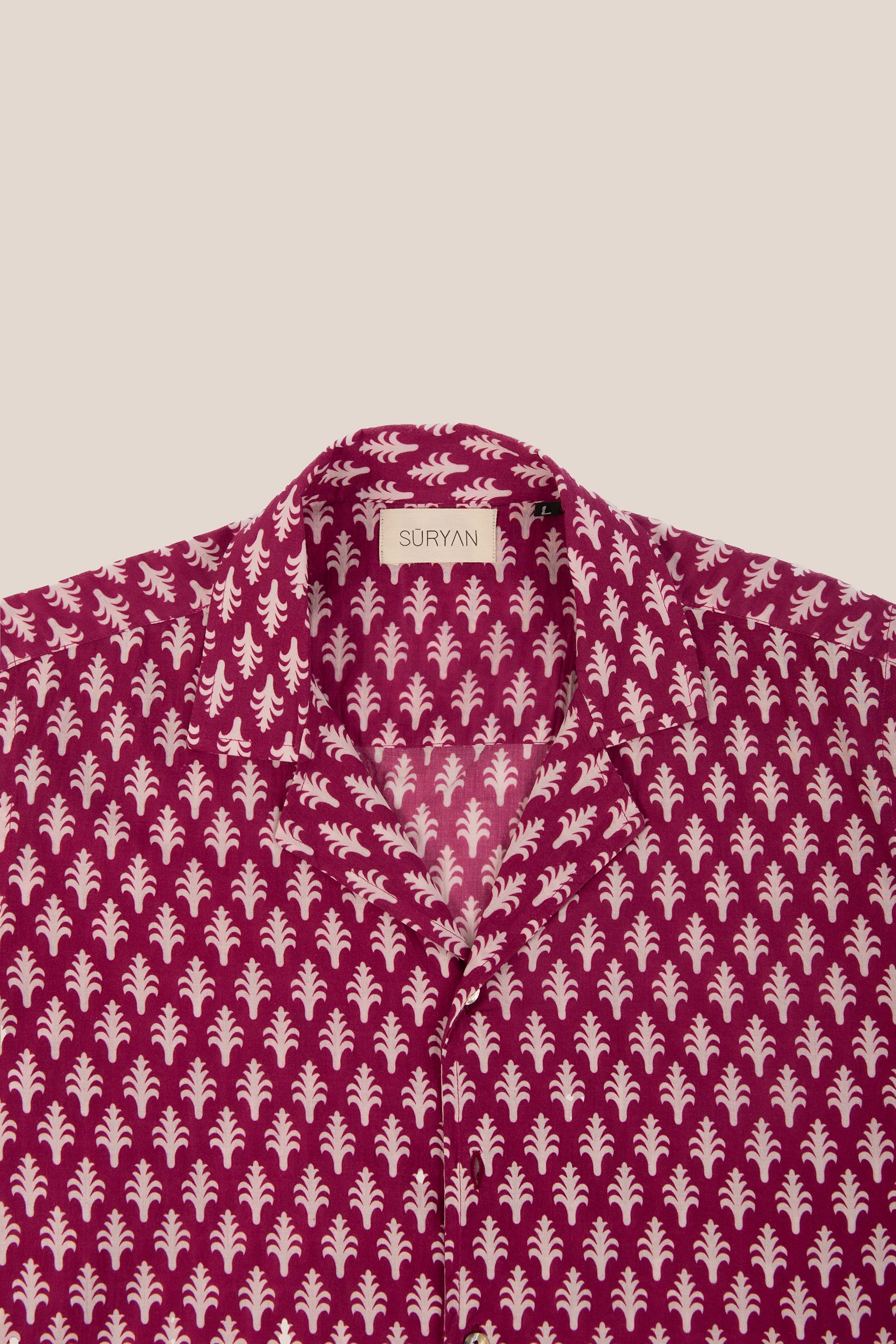 Camicia Mughal Bordeaux