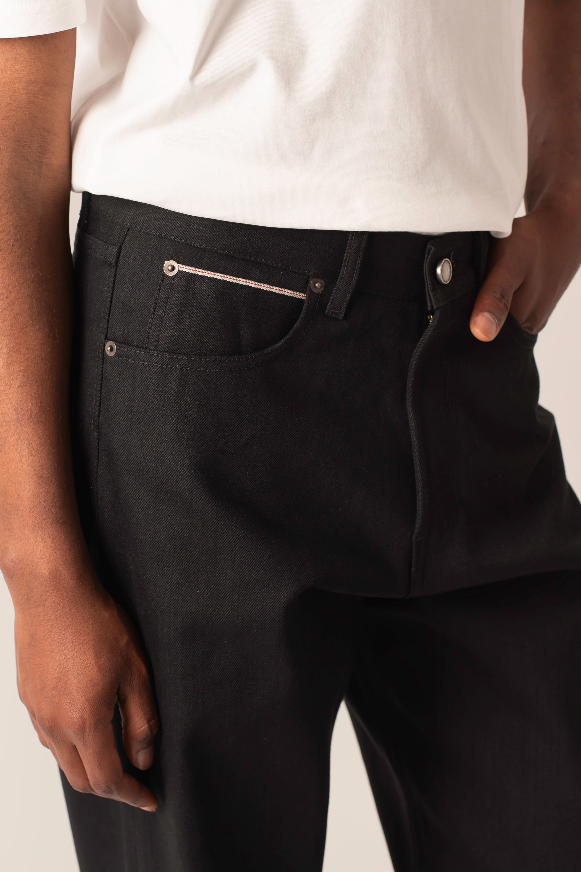 Black Japanese Selvedge Raw Denim 15oz