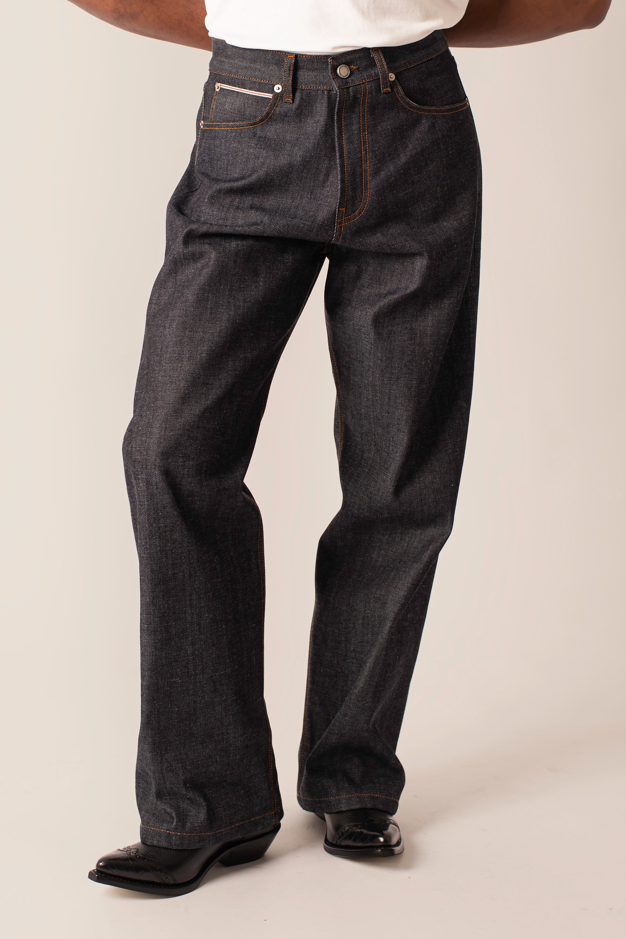Midnight Indigo Japanese Selvedge Raw Denim 13.75oz