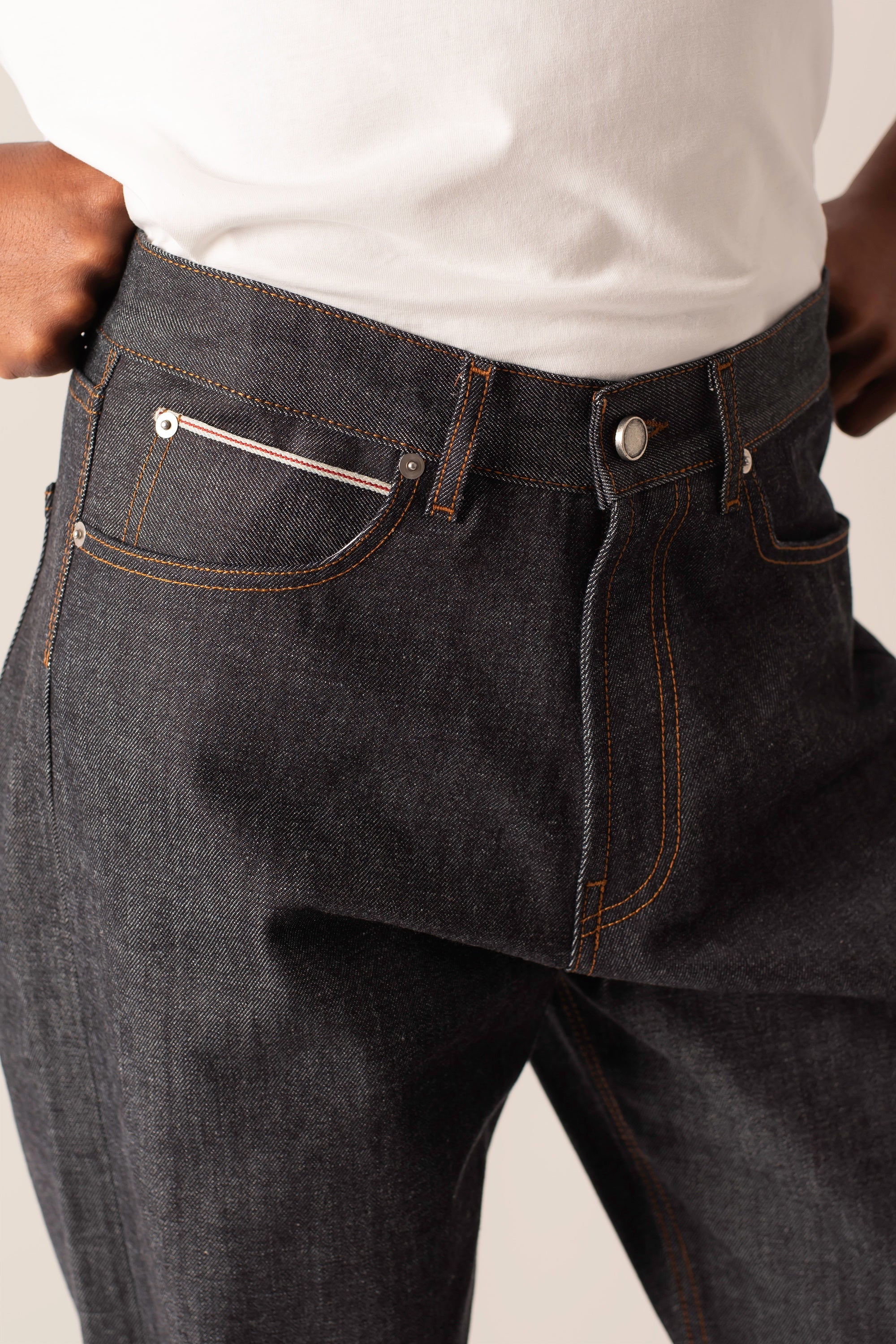 Midnight Indigo Japanese Selvedge Raw Denim 13.75oz