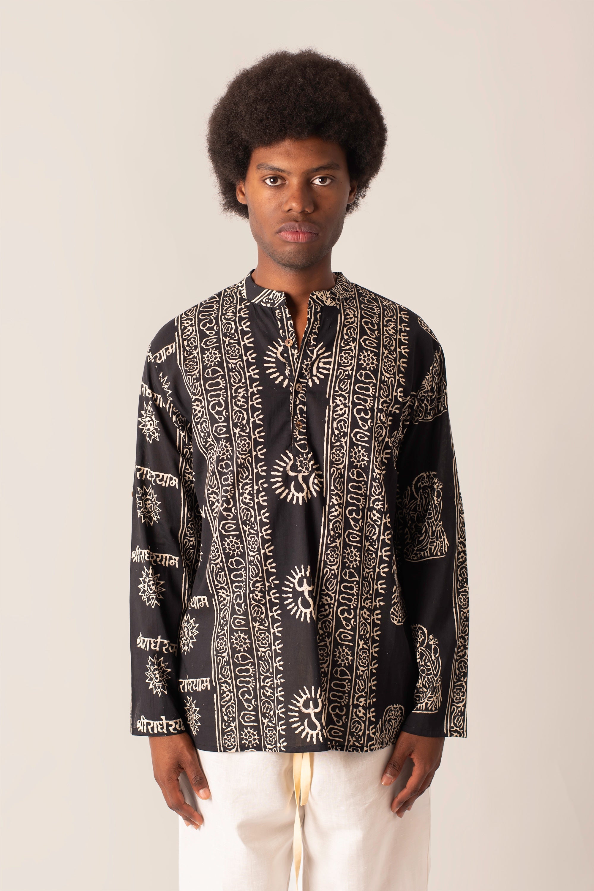 Camicia Ganesha Black