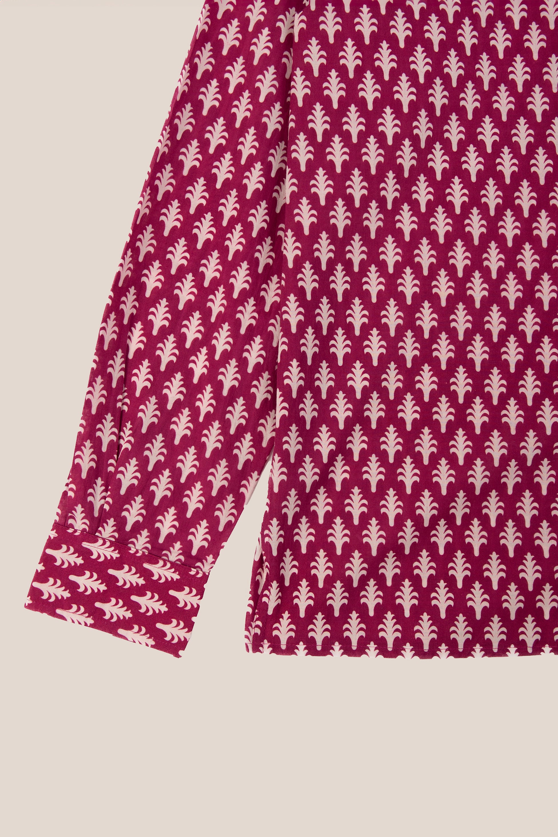 Camicia Mughal Bordeaux
