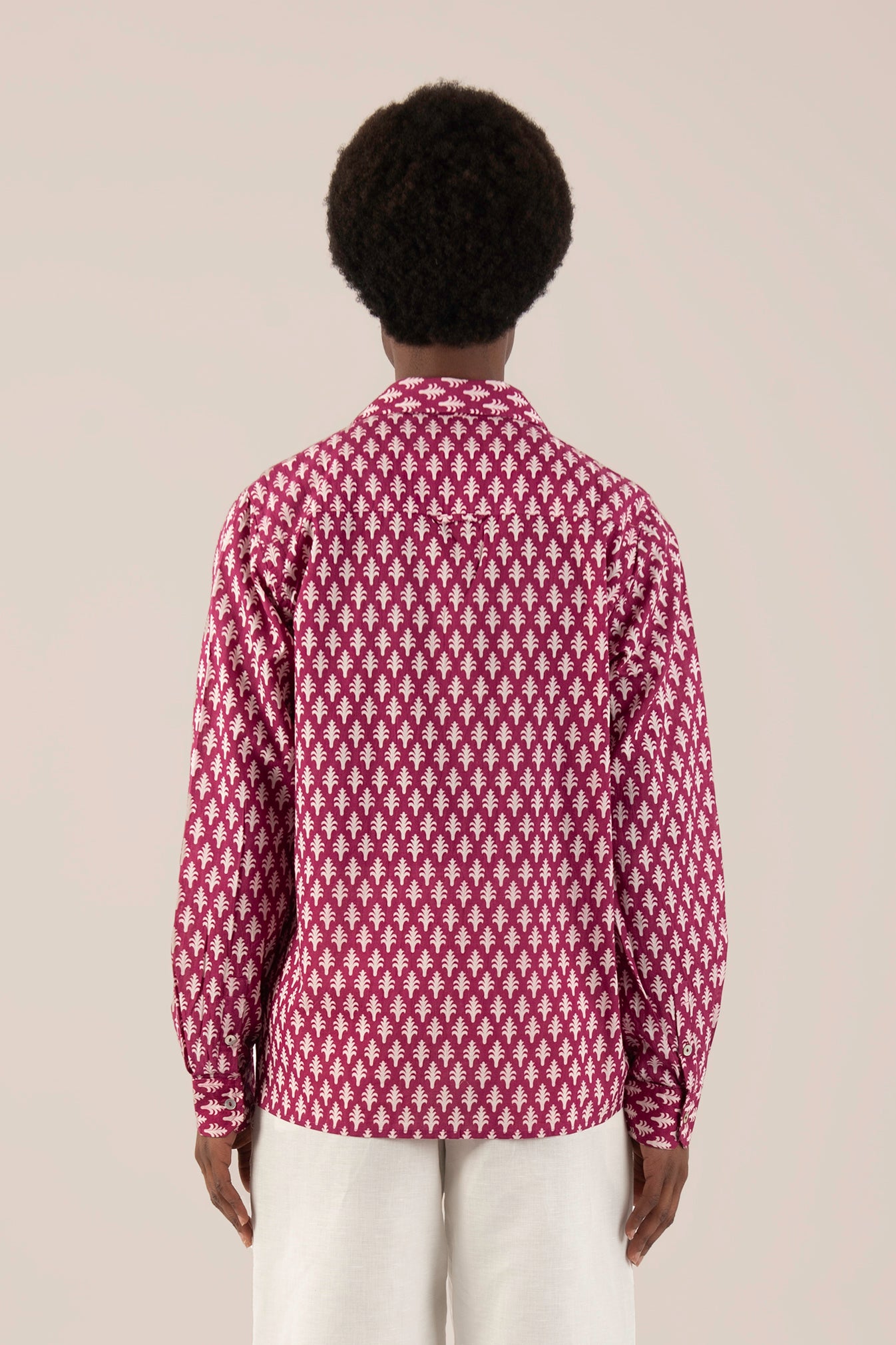 Camicia Mughal Bordeaux