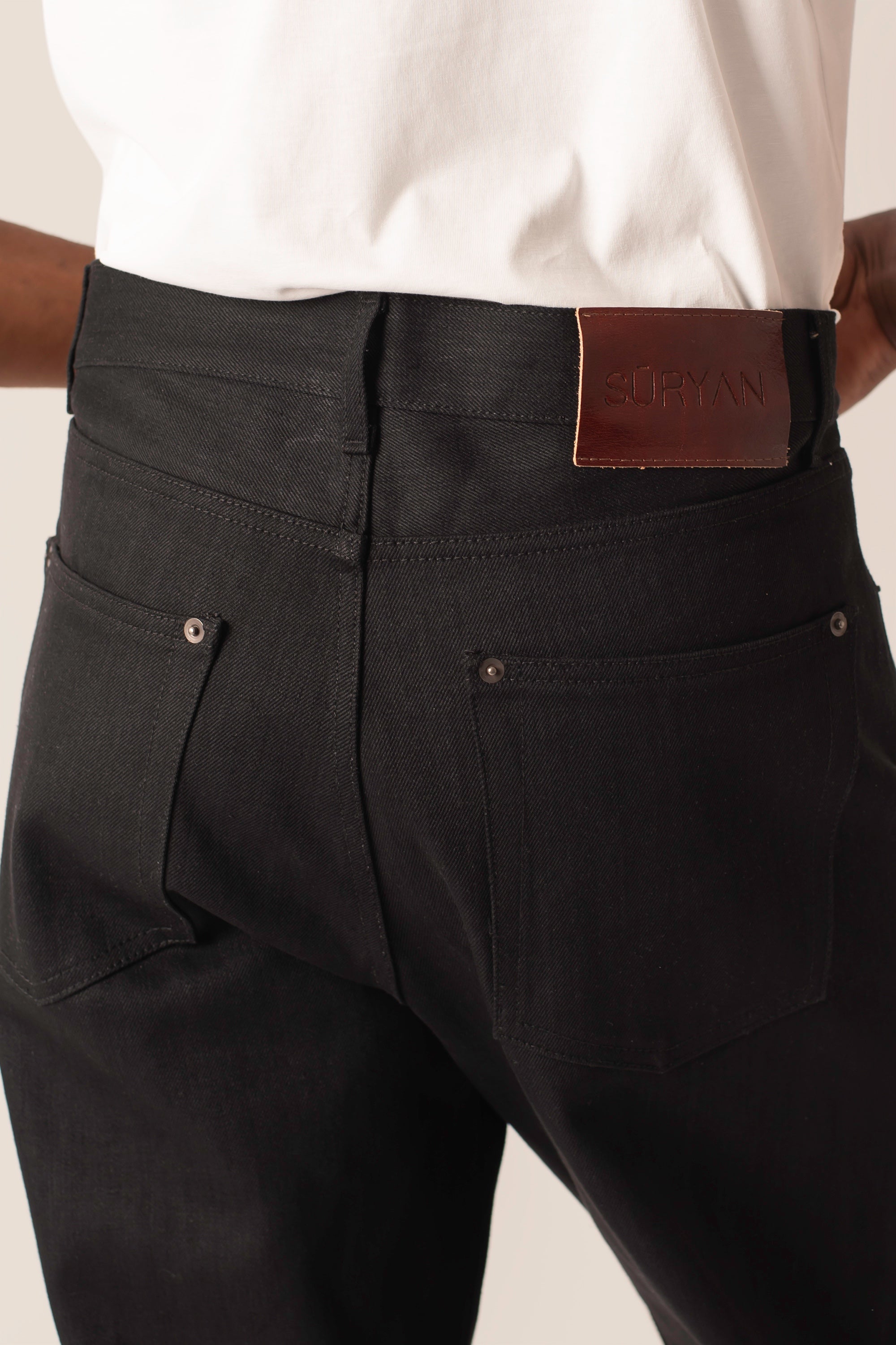 Black Japanese Selvedge Raw Denim 15oz