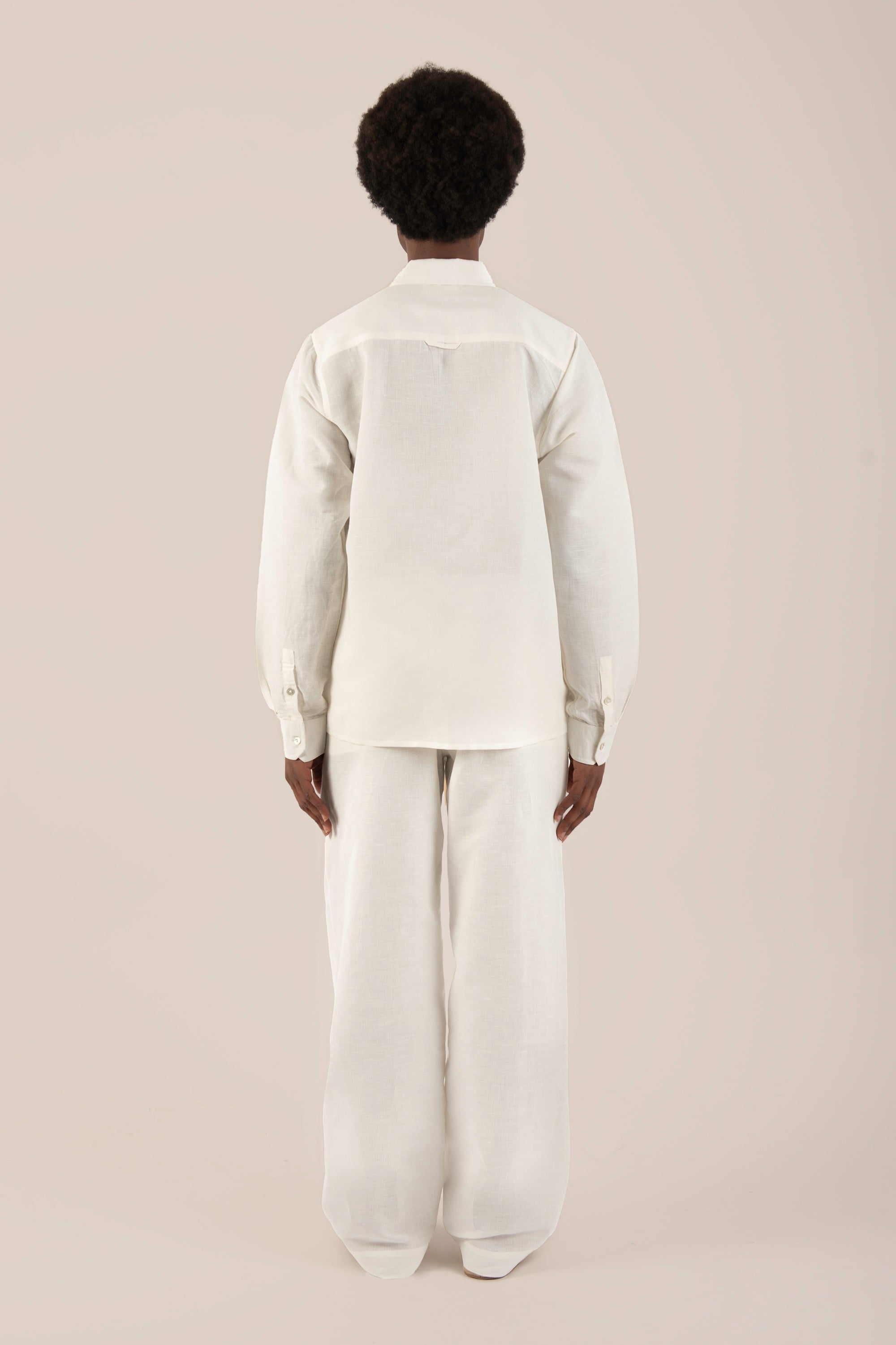 Pantalone in 100% Lino Gamba Larga
