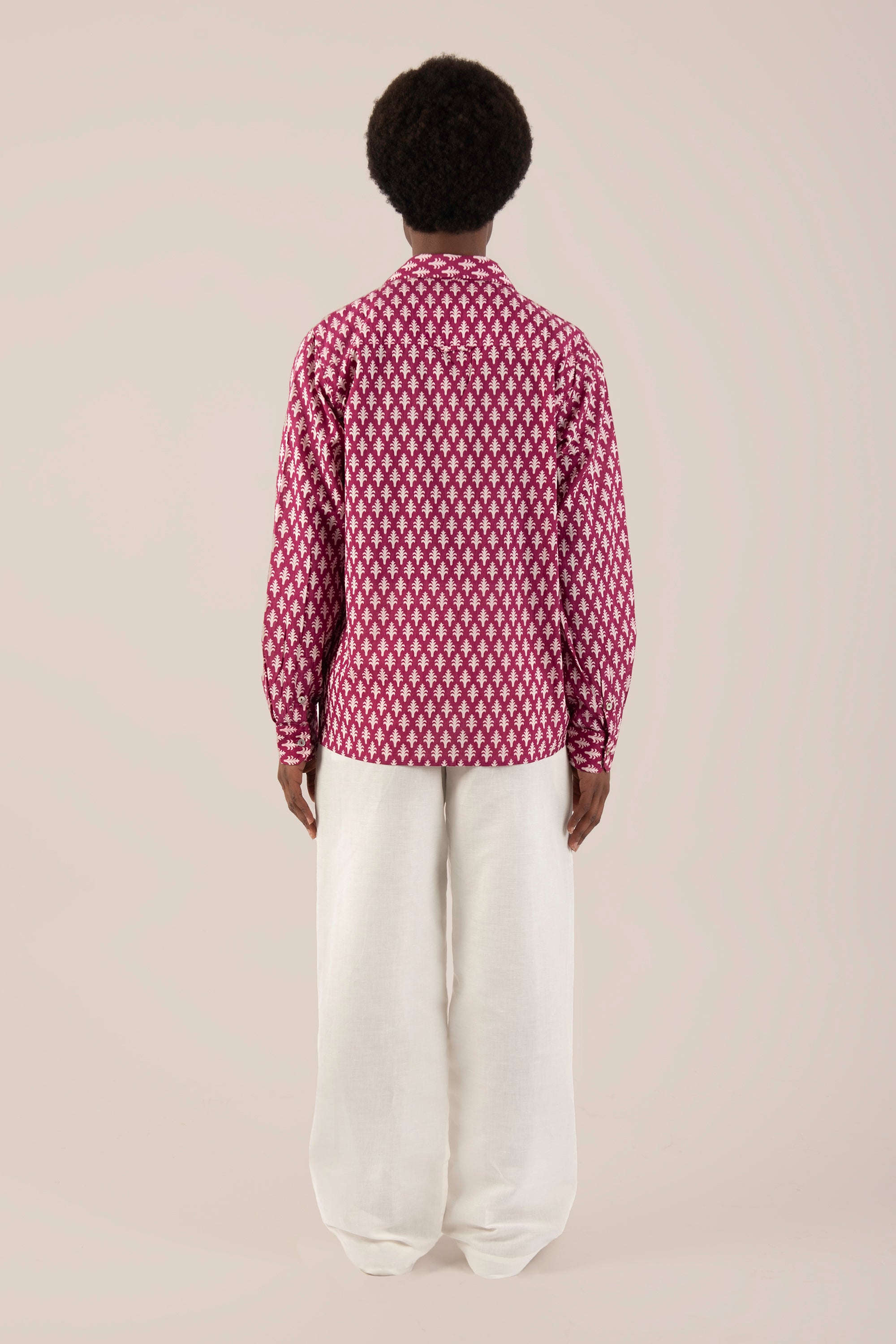 Camicia Mughal Bordeaux