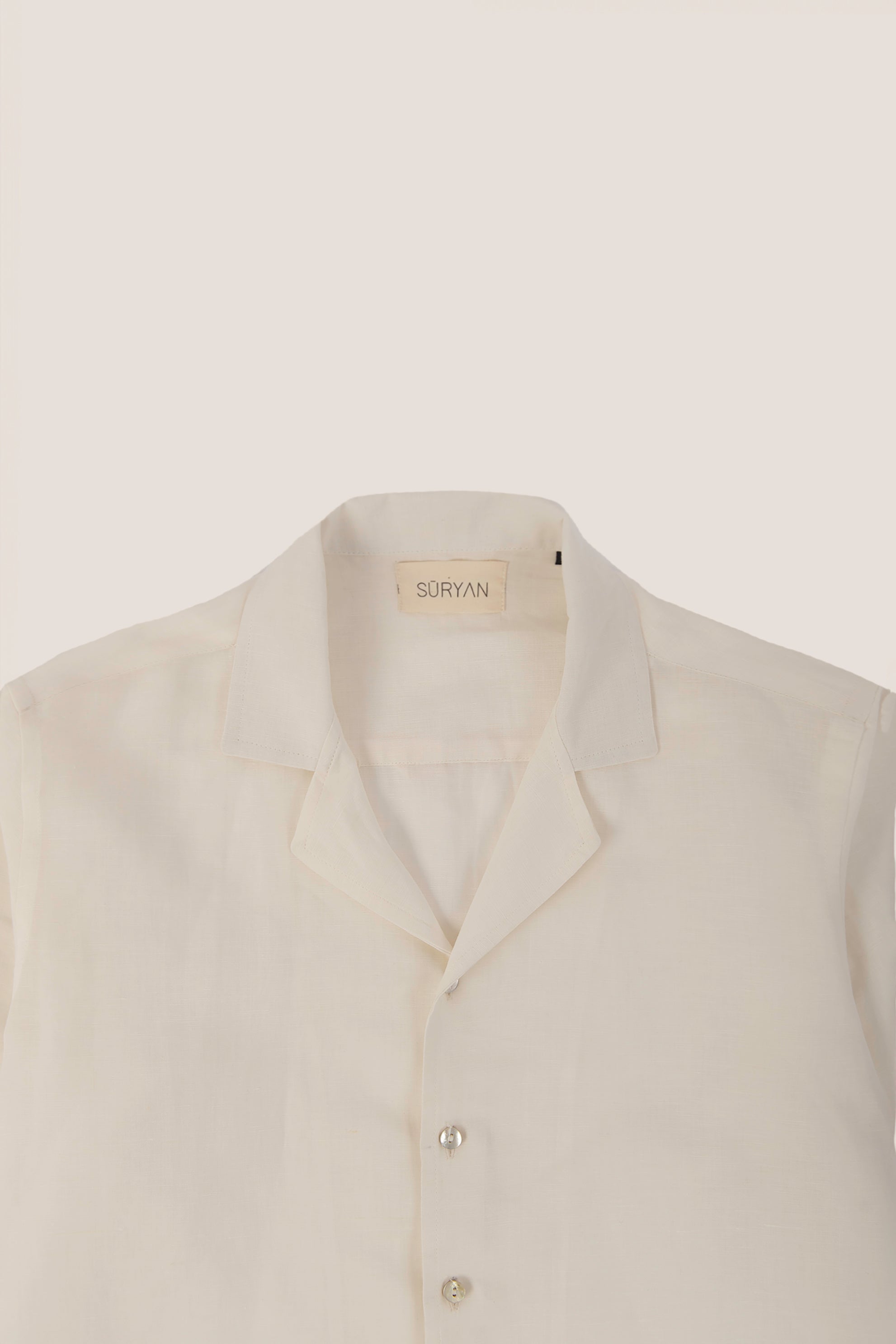 Camicia in 100% Lino Collo Bowling
