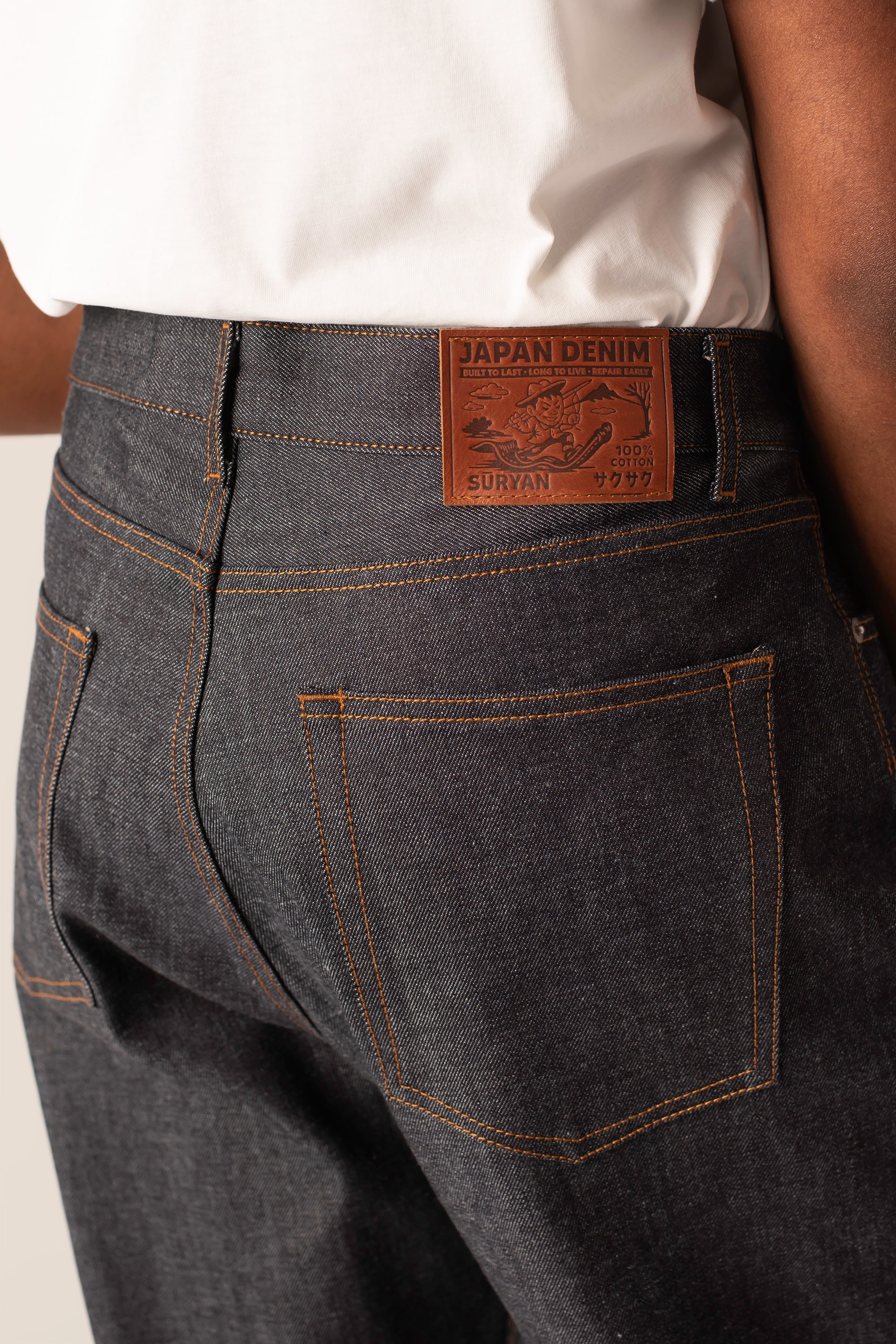 Midnight Indigo Japanese Selvedge Raw Denim 13.75oz